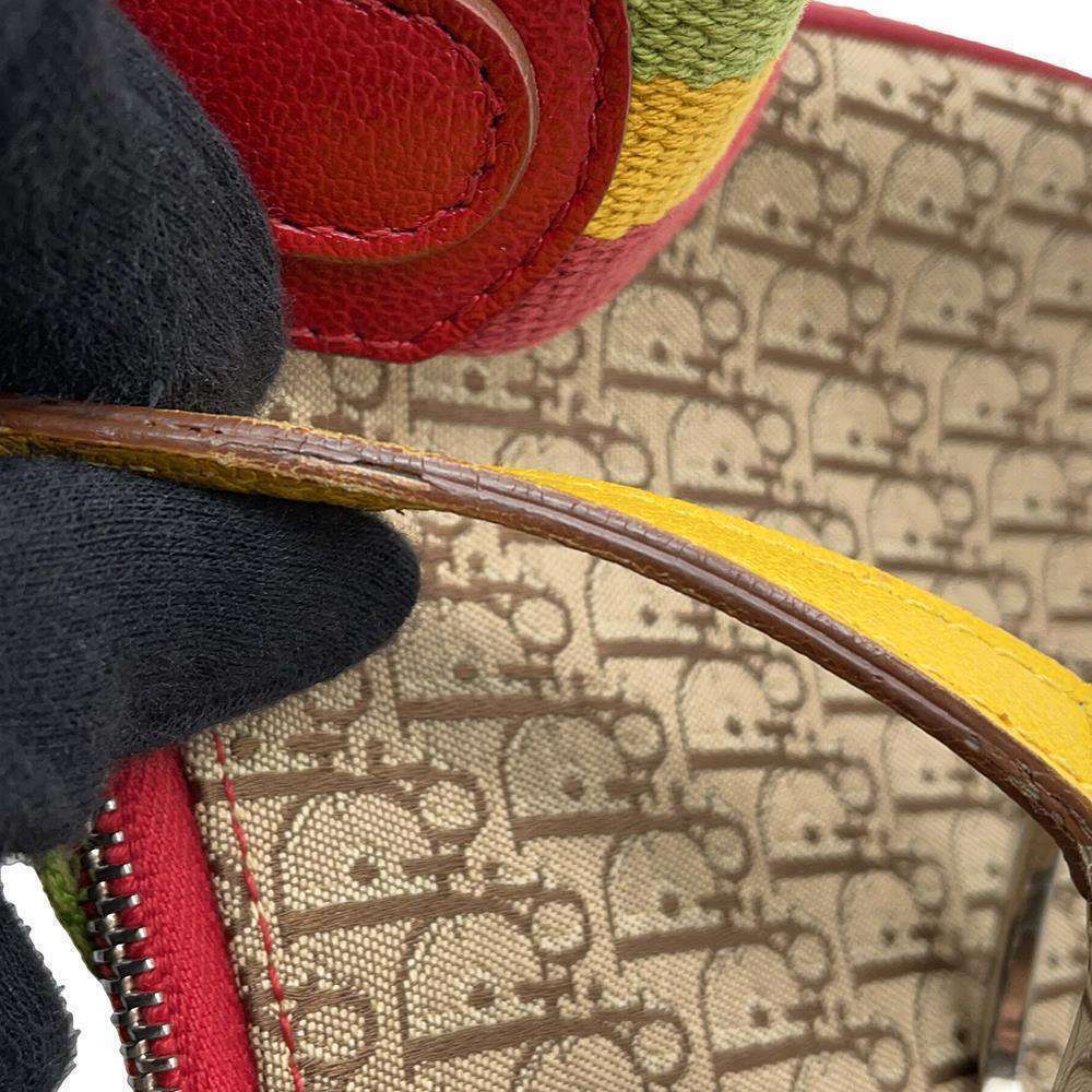 Christian Dior Shoulder Bag Rasta Oblique Saddle Trotter - Picture 10 of 12